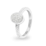Ladies Guard Memorial Ashes Ring - Cherished Urns