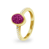 Ladies Guard Memorial Ashes Ring - Cherished Urns