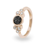 Ladies Praise Memorial Ashes Ring with Fine Crystals - Cherished Urns