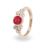 Ladies Praise Memorial Ashes Ring with Fine Crystals - Cherished Urns