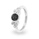 Ladies Praise Memorial Ashes Ring with Fine Crystals - Cherished Urns