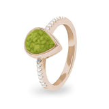 Ladies Teardrop Memorial Ashes Ring - Cherished Urns