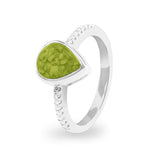 Ladies Teardrop Memorial Ashes Ring - Cherished Urns