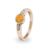 Ladies Special Memorial Ashes Ring with Fine Crystals - Cherished Urns