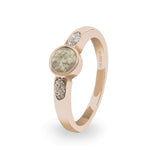 Ladies Special Memorial Ashes Ring with Fine Crystals - Cherished Urns