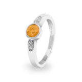 Ladies Special Memorial Ashes Ring with Fine Crystals - Cherished Urns