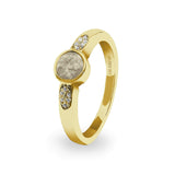 Ladies Special Memorial Ashes Ring with Fine Crystals - Cherished Urns
