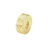 Self-fill Round Heart Engraved Cremation Ashes Charm Bead - Cherished Urns