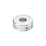 Self-fill Round Cat Paw Print Cremation Ashes Charm Bead - Cherished Urns