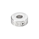 Self-fill Round Rose Cremation Ashes Charm Bead - Cherished Urns