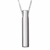 Self-fill Traditional Cylinder Cremation Ashes Pendant - Cherished Urns