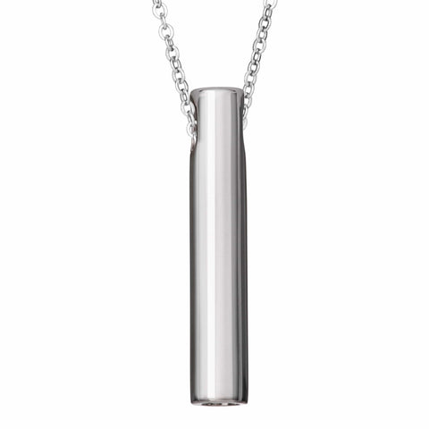Self-fill Traditional Cylinder Cremation Ashes Pendant - Cherished Urns