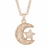 Self-fill Moon and Stars Cremation Ashes Pendant - Cherished Urns