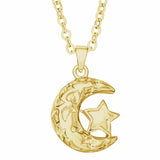 Self-fill Moon and Stars Cremation Ashes Pendant - Cherished Urns