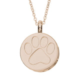 Self-fill Paw Print Cremation Ashes Pendant - Cherished Urns