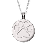 Self-fill Paw Print Cremation Ashes Pendant - Cherished Urns