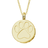 Self-fill Paw Print Cremation Ashes Pendant - Cherished Urns