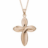 Self-fill Infinity Cross Cremation Ashes Pendant with Crystals - Cherished Urns