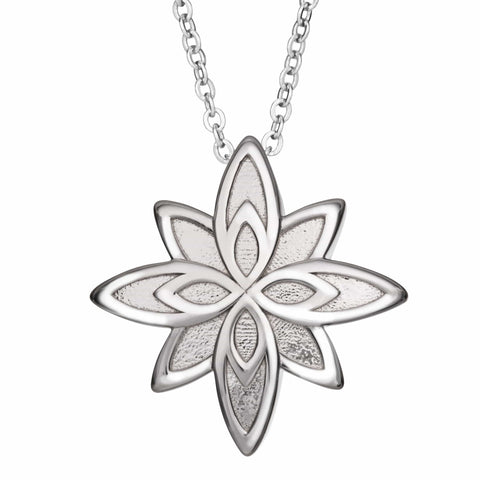 Self-fill Star Flower Cremation Ashes Pendant - Cherished Urns