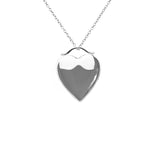 Always On My Mind Heart Shaped Sterling Silver Cremation Ashes Locket - Cherished Urns