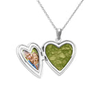 Mum Heart Shaped Sterling Silver Cremation Ashes Locket - Cherished Urns