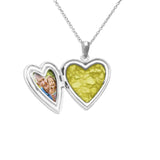 Mum Heart Shaped Sterling Silver Cremation Ashes Locket - Cherished Urns